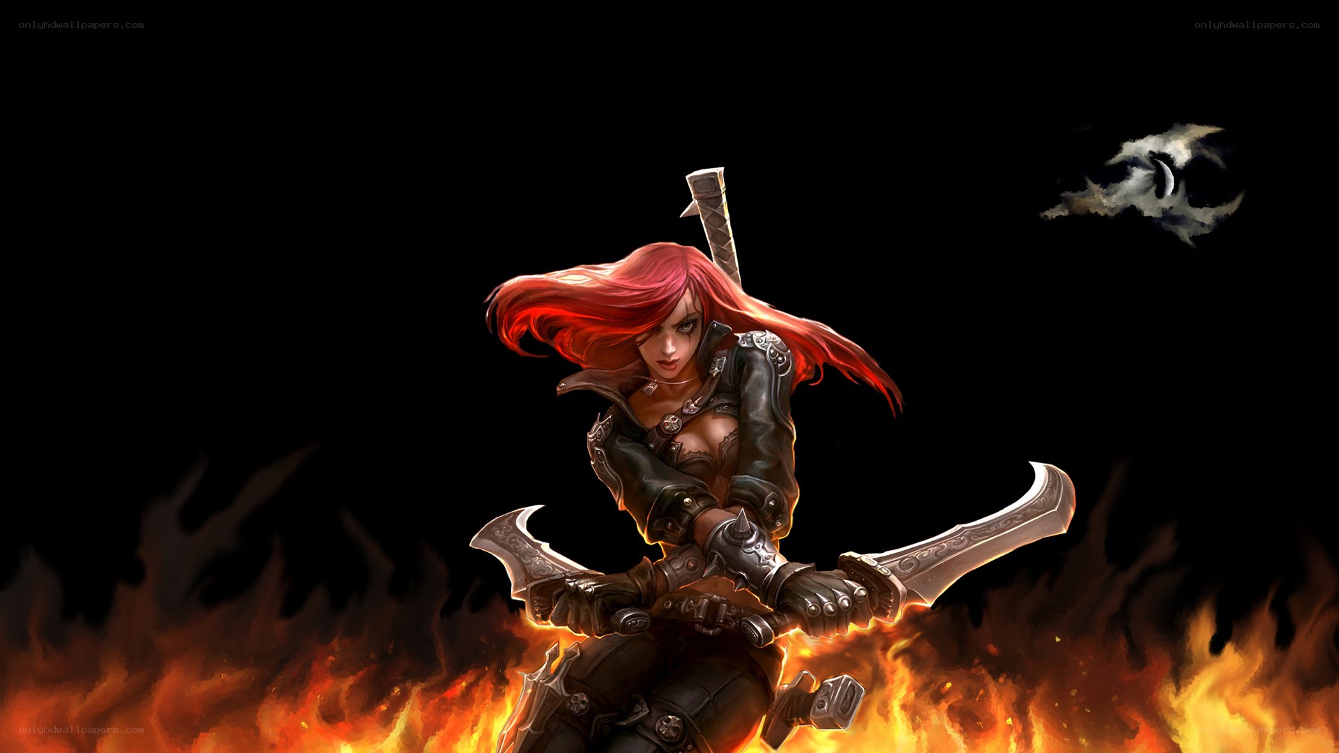 Red-haired warrior with dual blades