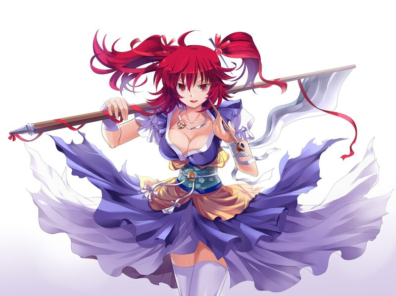 Red-haired warrior with spear