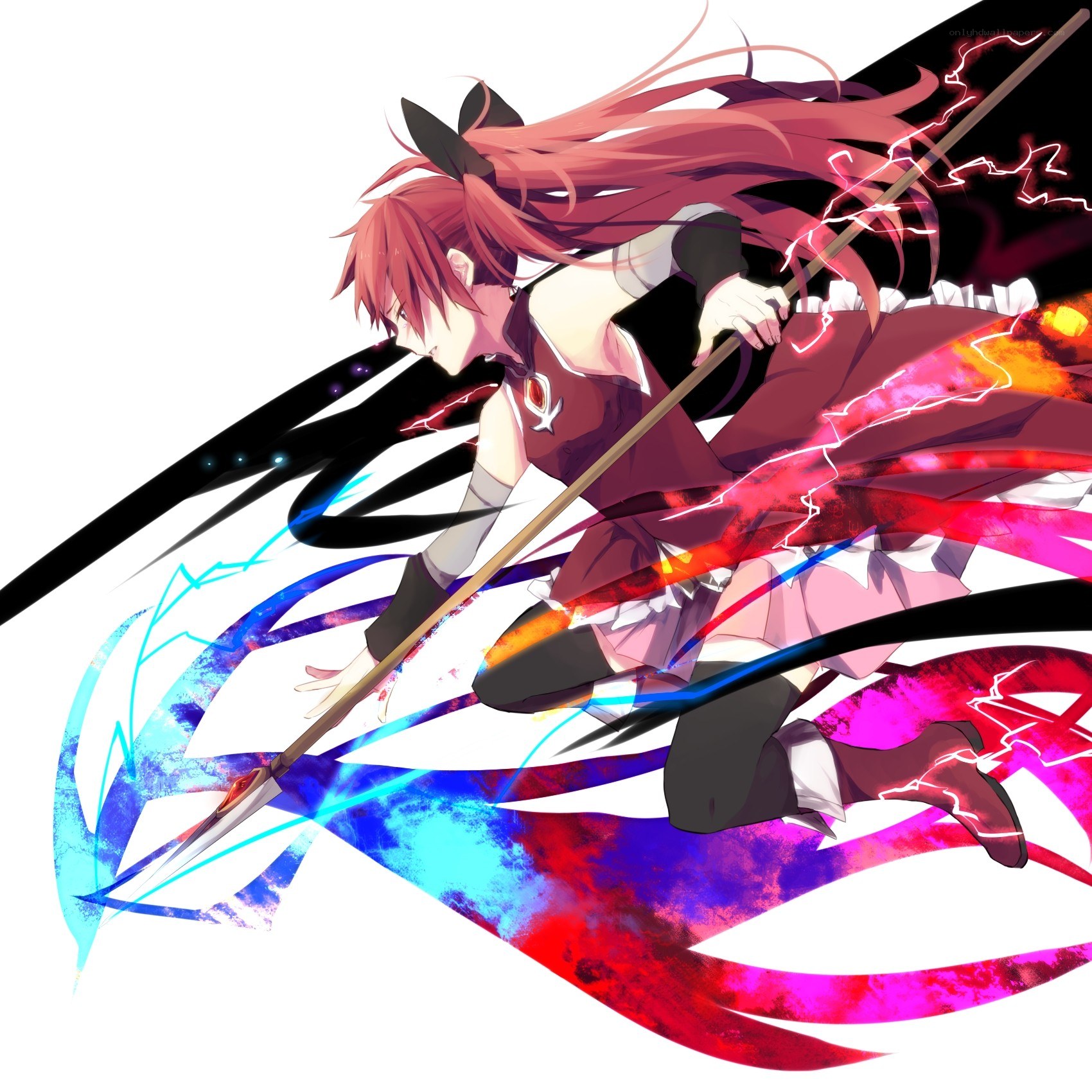 Red-haired warrior with spear