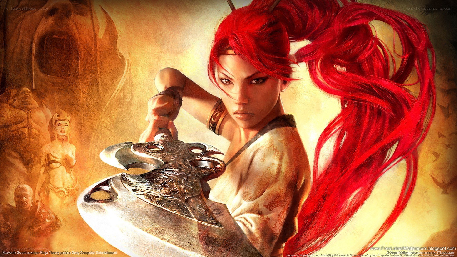 Red-haired warrior with sword