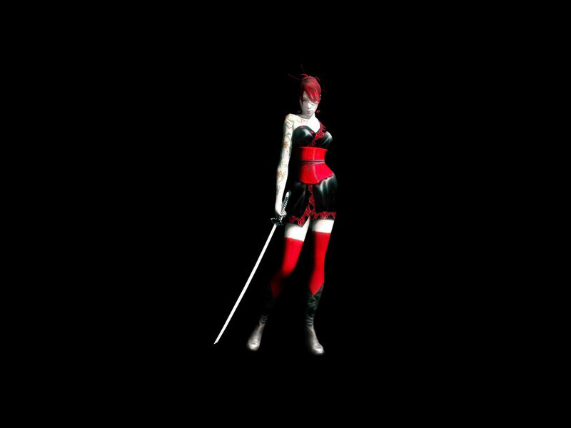 Red-haired warrior with sword