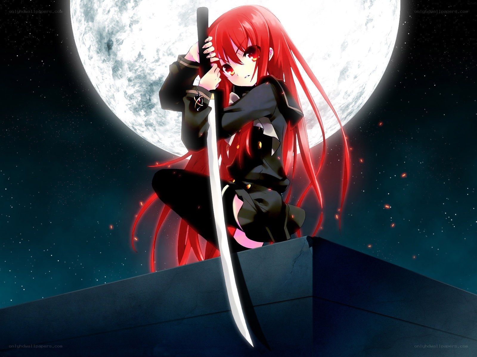Red-haired warrior with sword