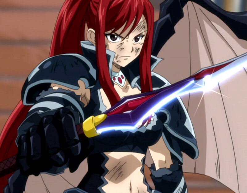 red-haired warrior with sword