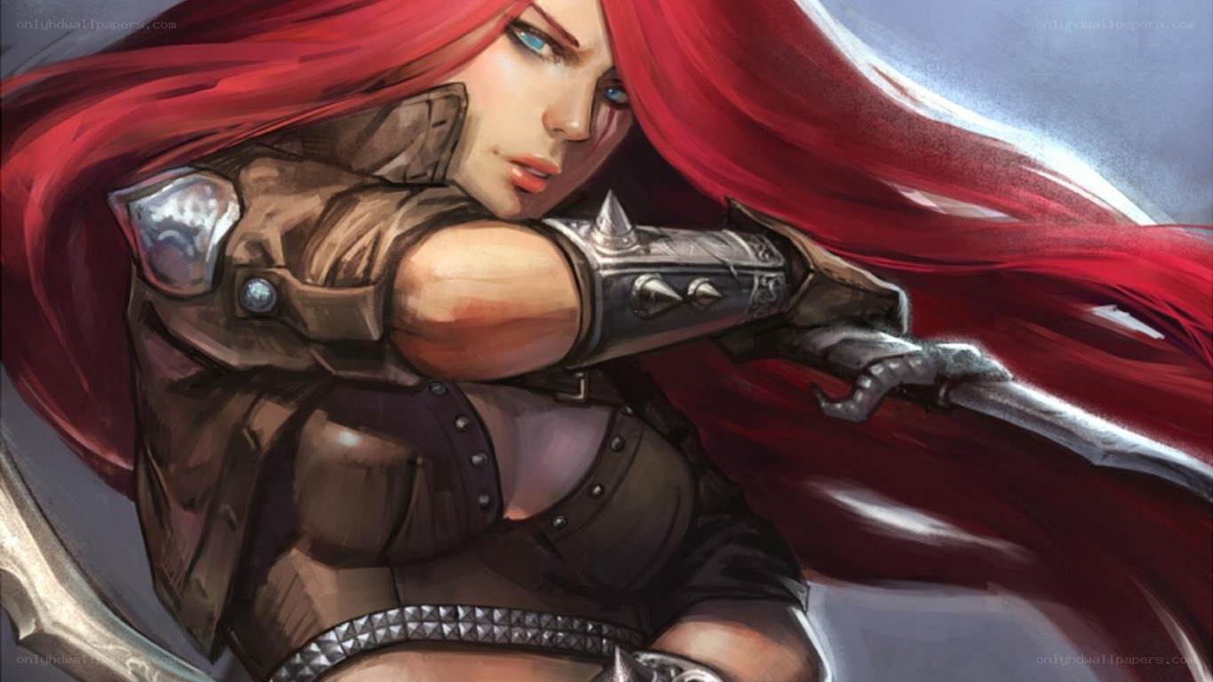 Red-haired warrior with sword