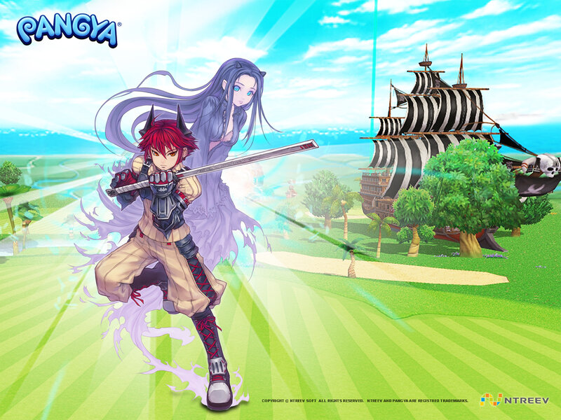 Red-haired Warrior with Sword — Green