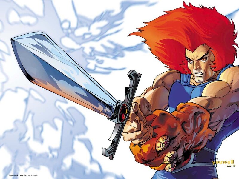 Red-haired Warrior with Sword — Red, Dramatic, Comic