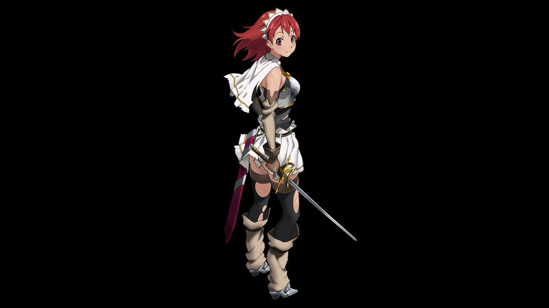 red-haired warrior woman