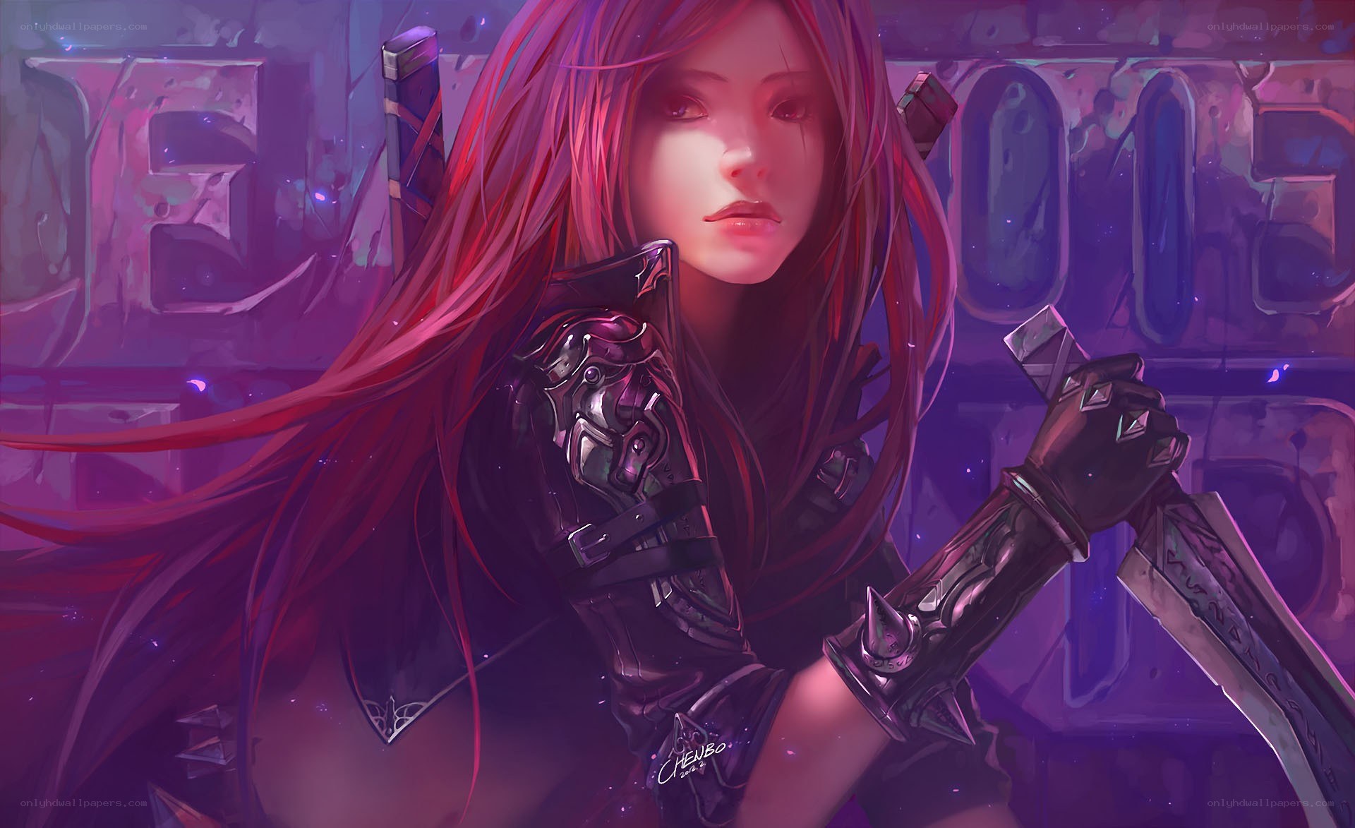 red-haired warrior woman