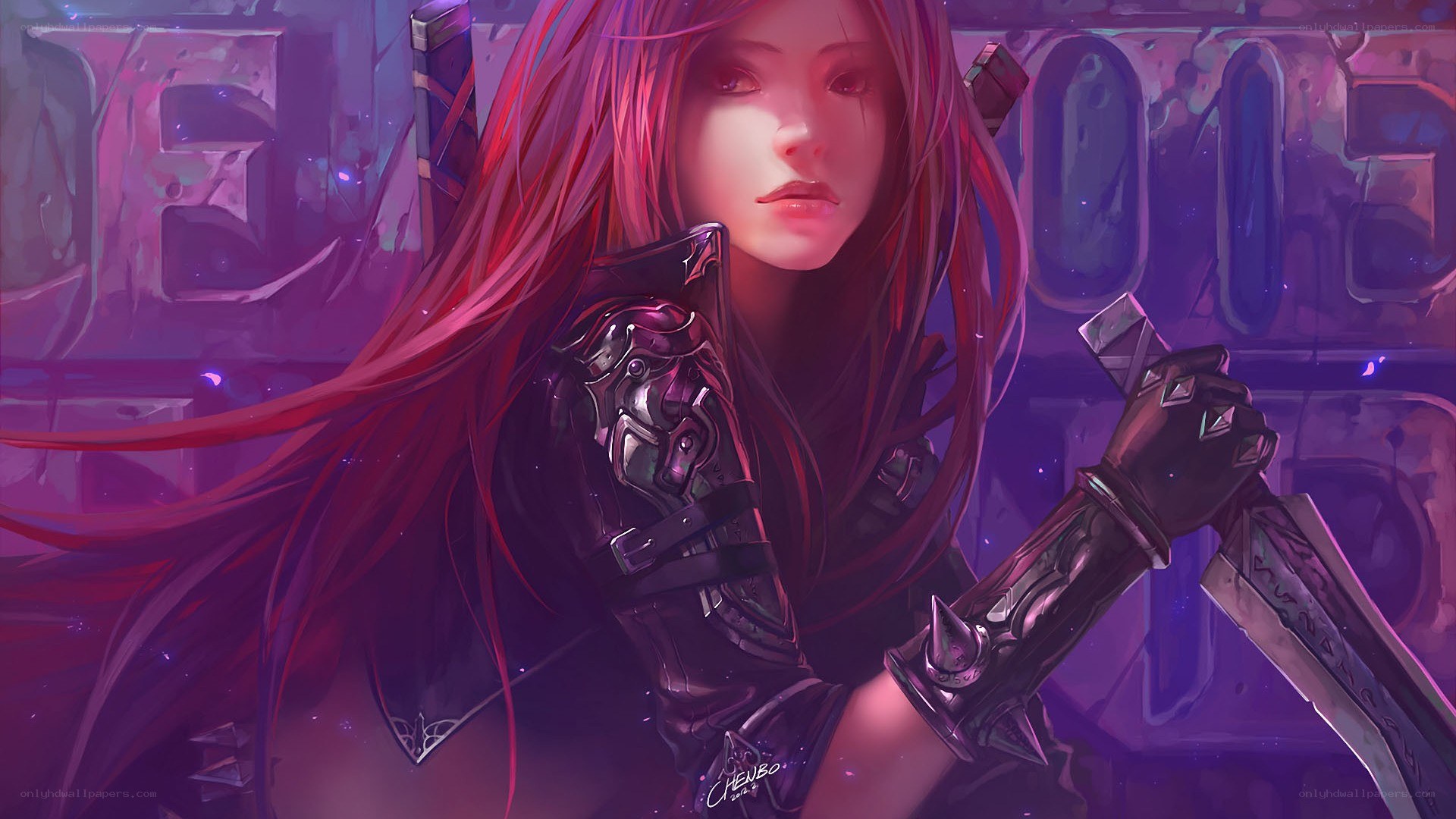 red-haired warrior woman