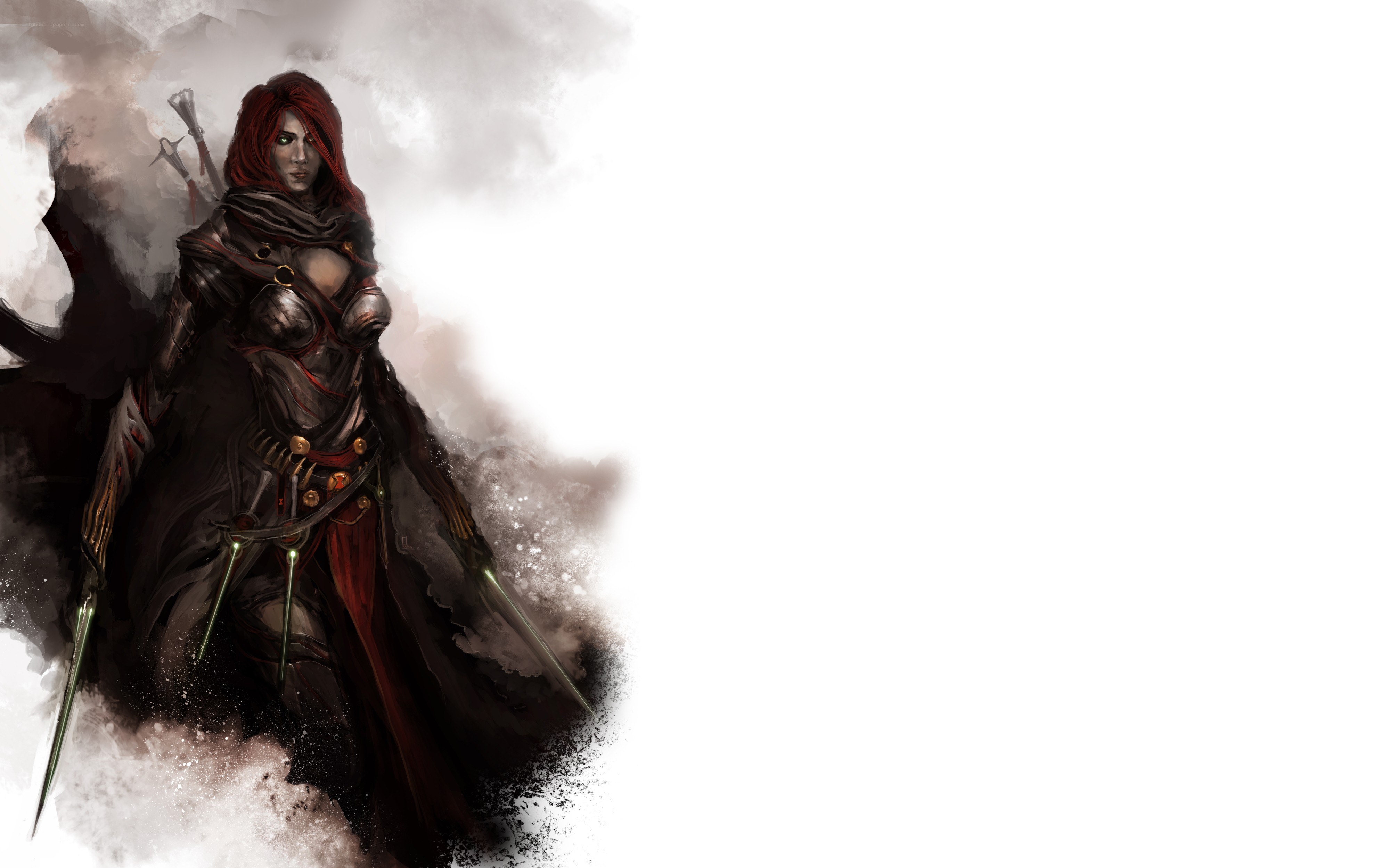 red-haired warrior woman
