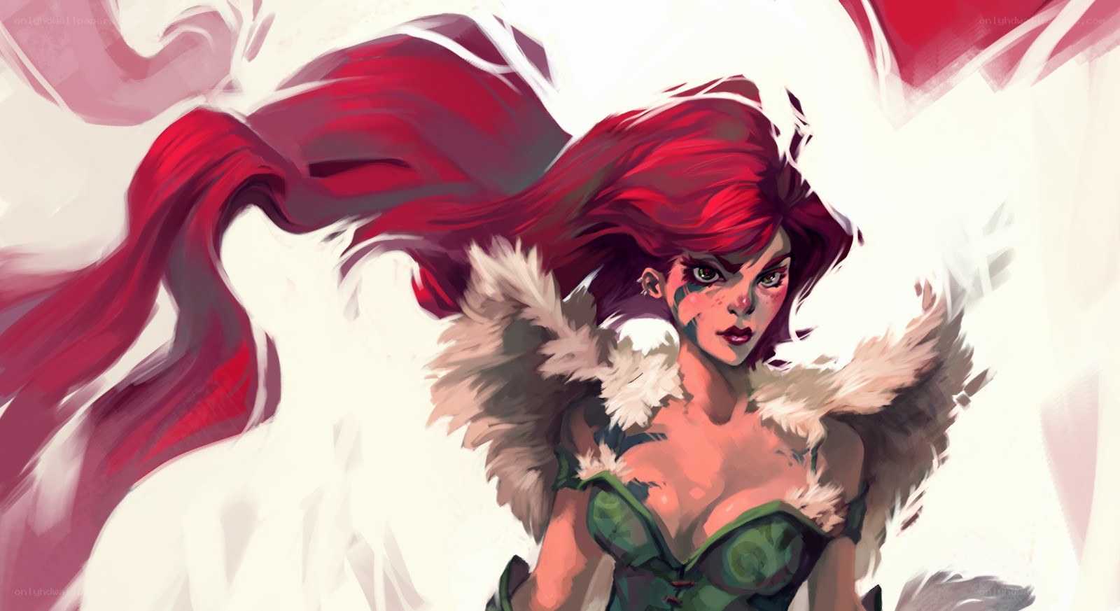 red-haired warrior woman