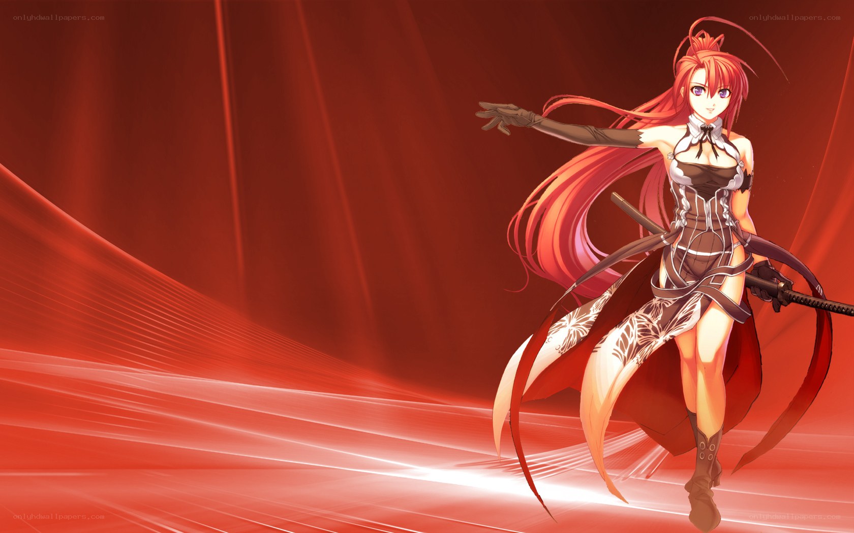 red-haired warrior woman