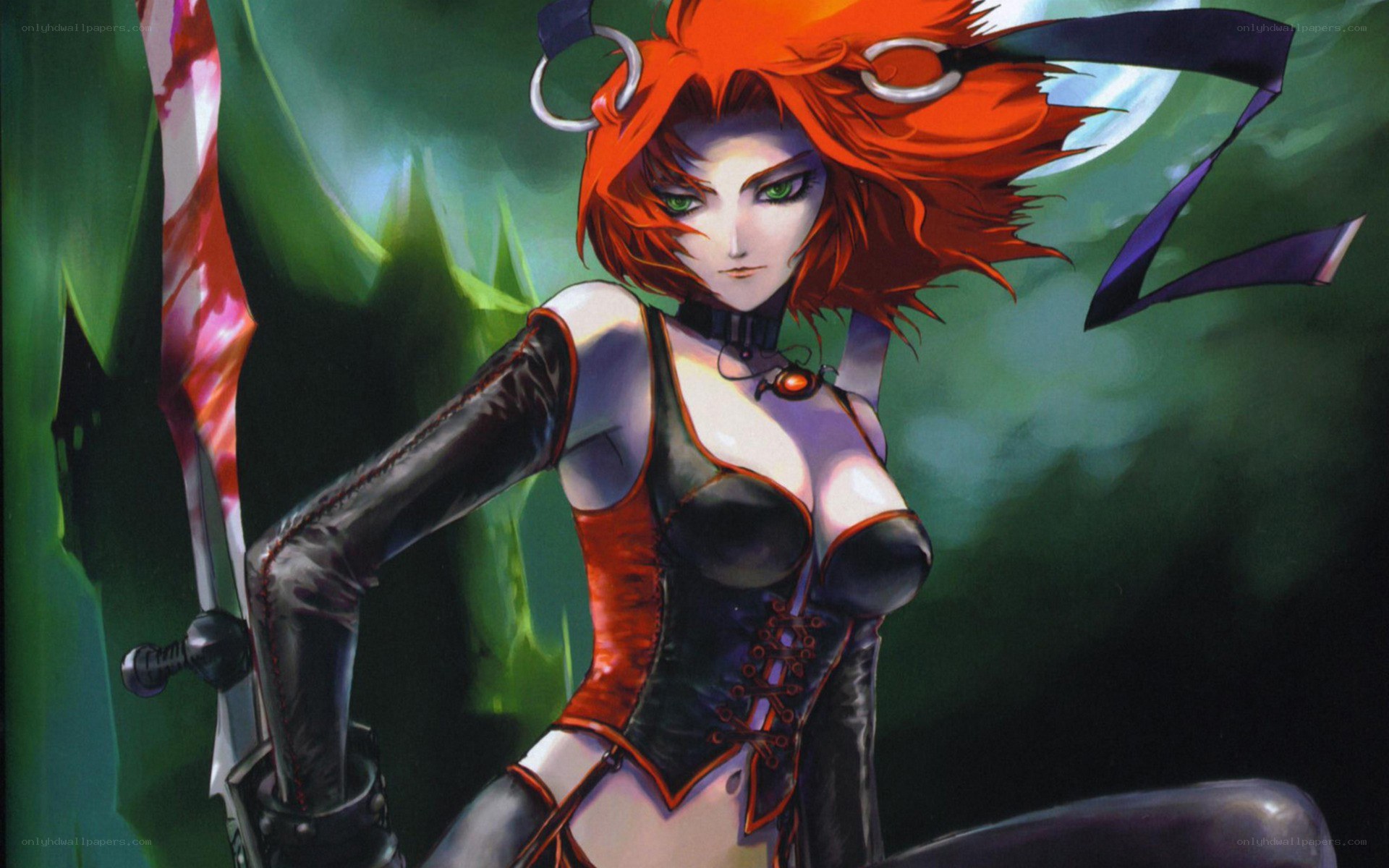 red-haired warrior woman