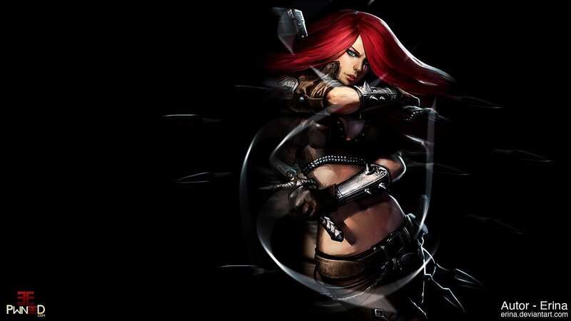Red-haired Warrior Woman — Black, Dramatic, Night, Digital Art, Sword