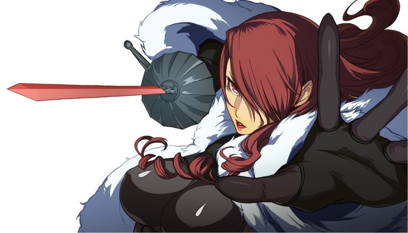 Red-haired Warrior Woman — Red, Dramatic, Anime, Sword