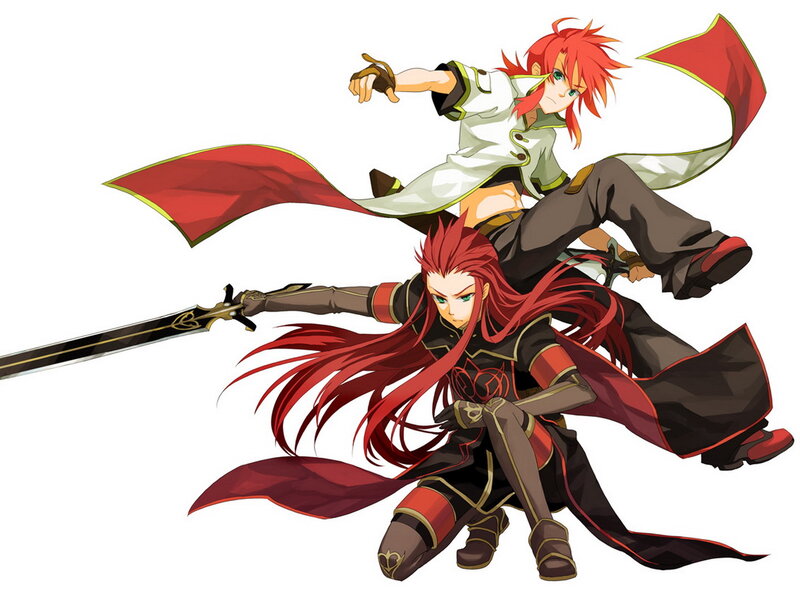 Red-haired warriors in action