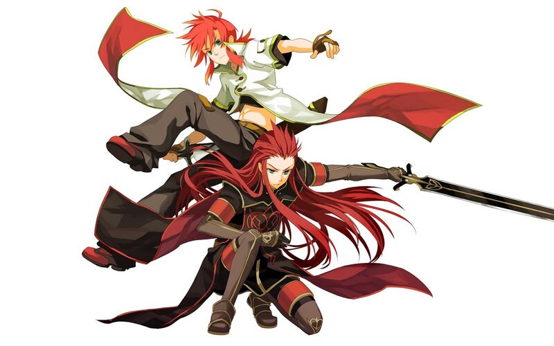 Red-haired warriors in action