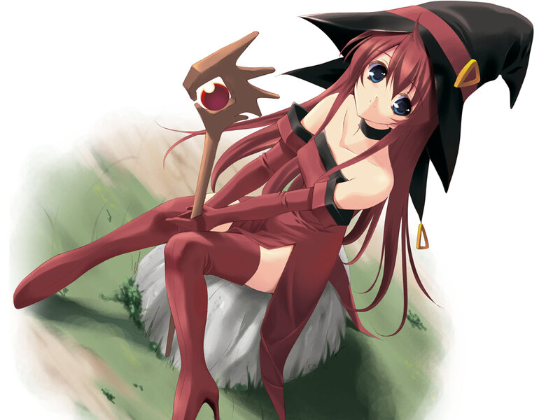 Red-haired Witch Character