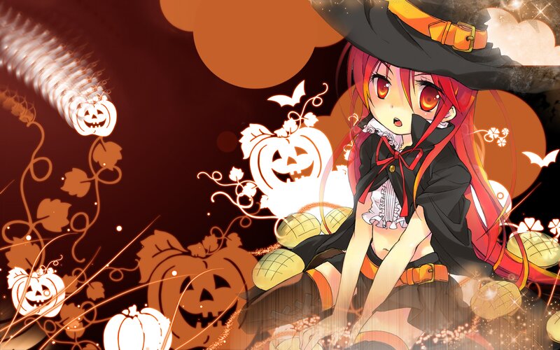 Red-haired Witch Girl — Orange
