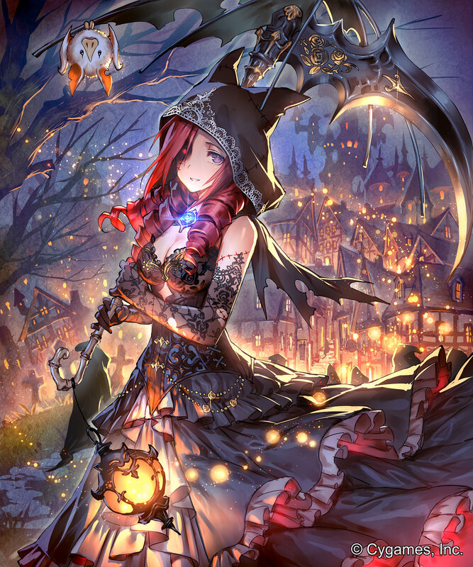 Red-haired Witch with Scythe