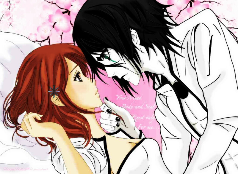 Red-haired Woman and Black-haired Man