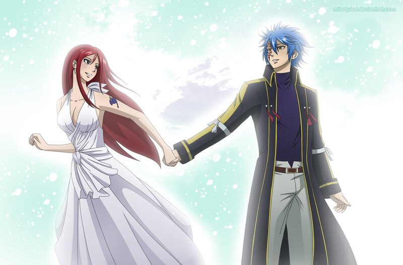 Red-haired Woman and Blue-haired Man