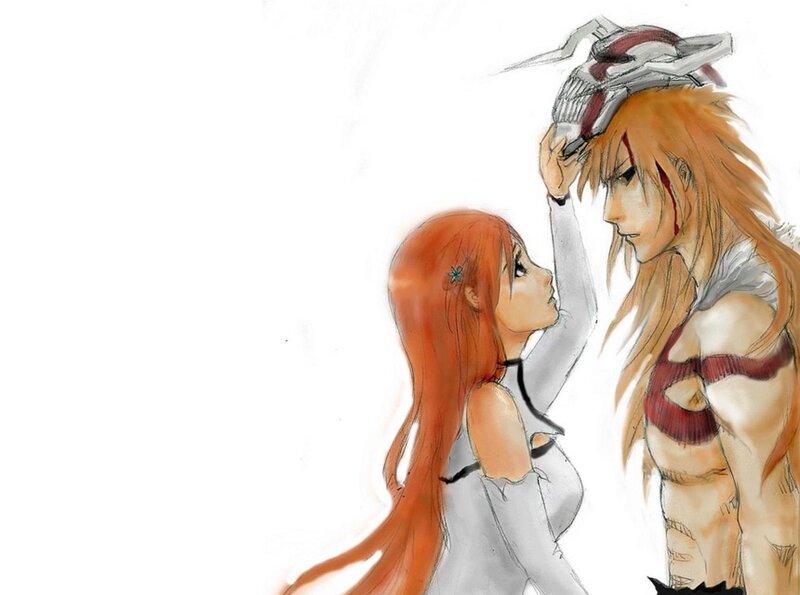 Red-haired Woman and Man — Orange