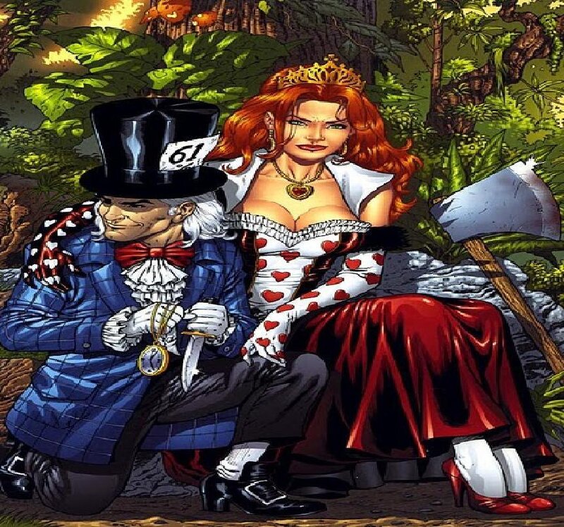 Red-haired Woman and Man — Red, Dramatic