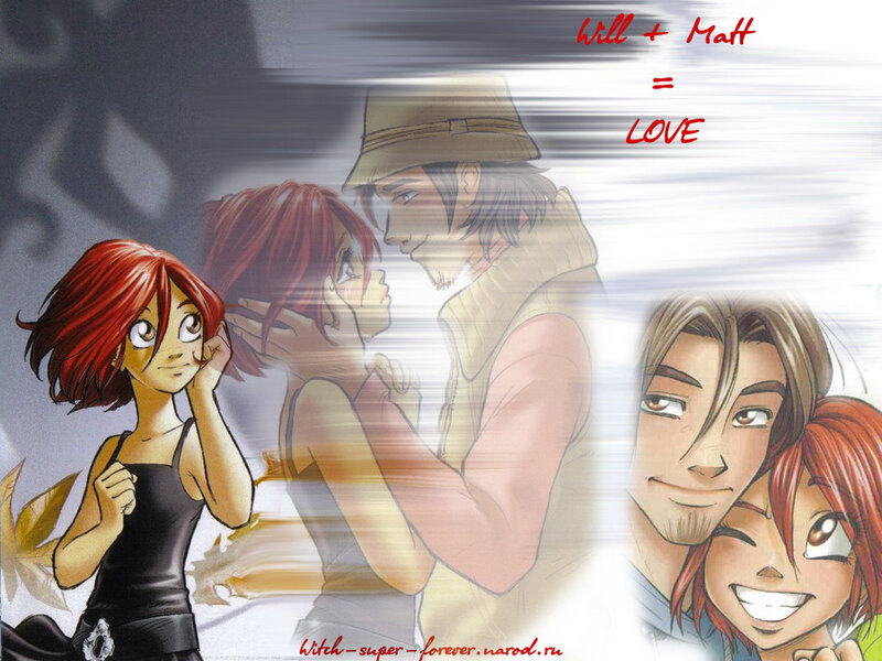 Red-haired Woman and Man — Red