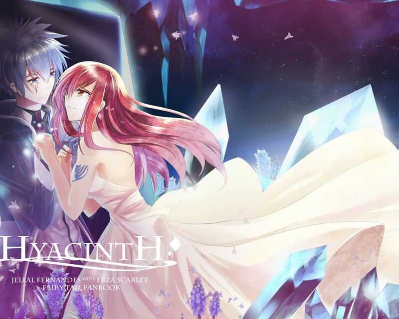 Red-haired Woman and Silver-haired Man — Purple