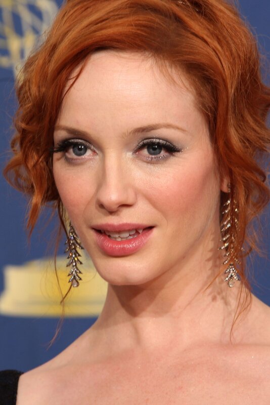 red-haired woman at event