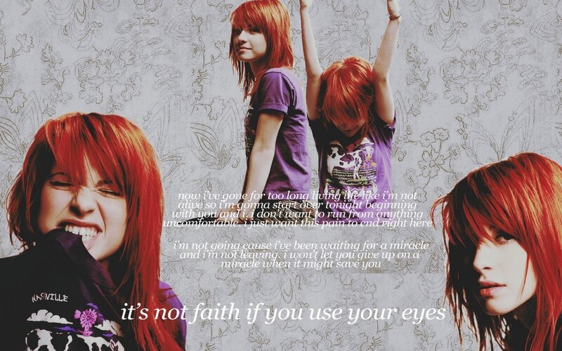 red-haired woman collage