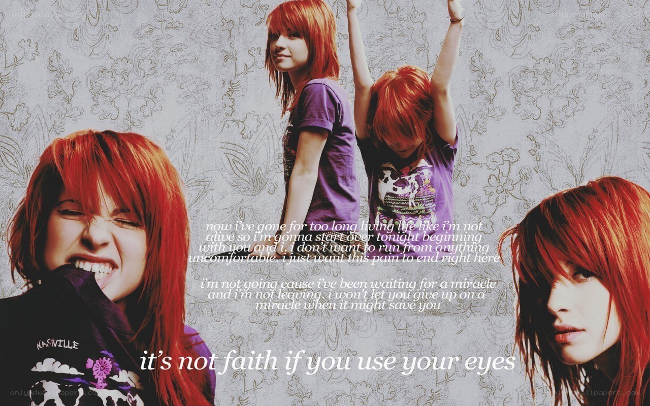 red-haired woman collage