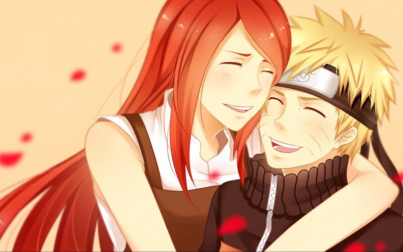 Red-haired Woman Hugging Man — Red, Affectionate