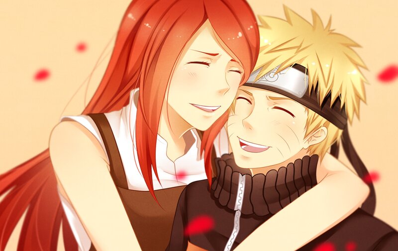 Red-haired Woman Hugging Man — Red