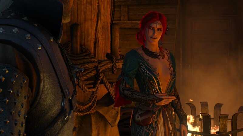Red-haired Woman in Armor — Red, Dramatic, 3d Render, Fire