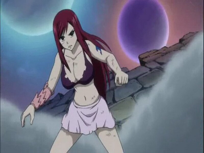 Red-haired Woman in Battle — Purple
