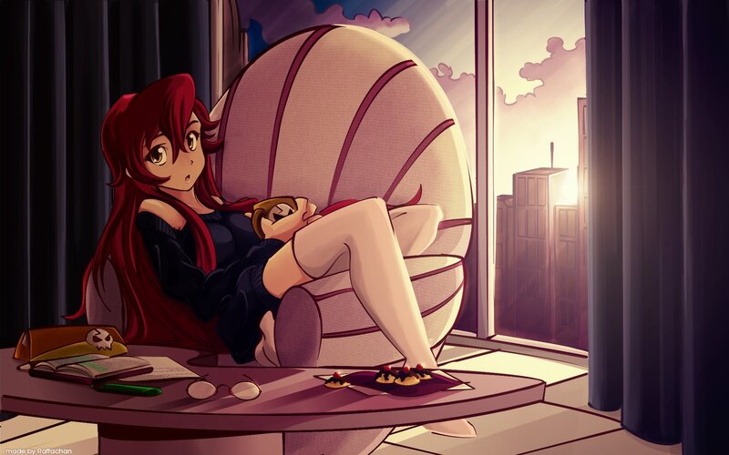 Red-haired Woman in Chair