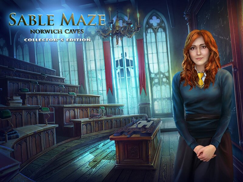 Red-haired Woman in Classroom