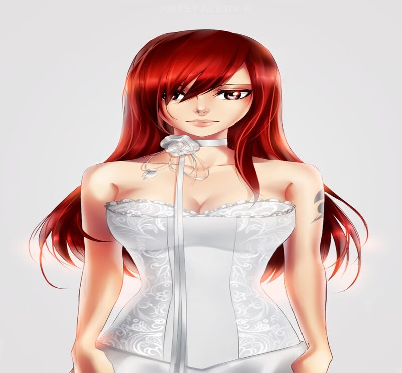 Red-haired Woman in Corset — Red, Neutral