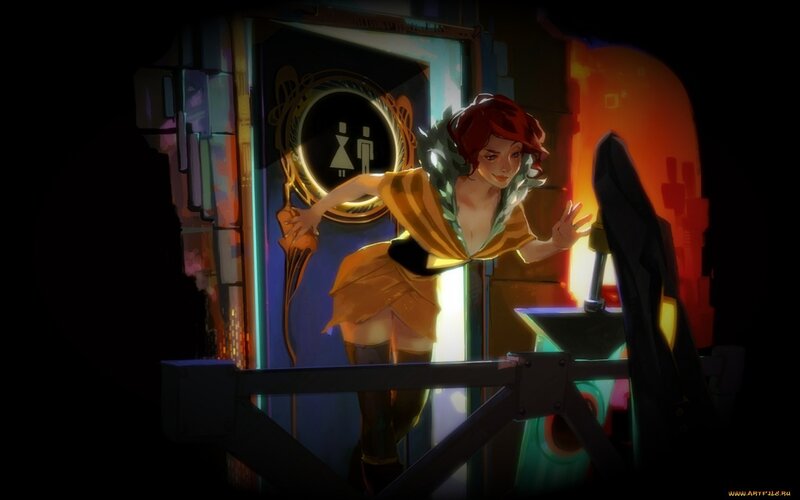 Red-haired Woman in Doorway