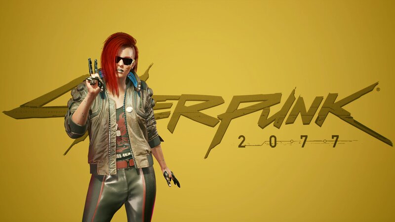 Red-haired Woman in Jacket — Yellow