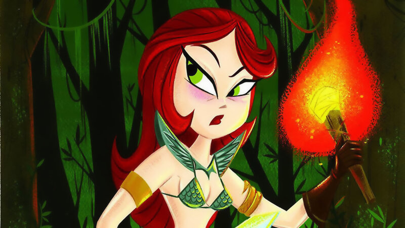 Red-haired Woman in Jungle