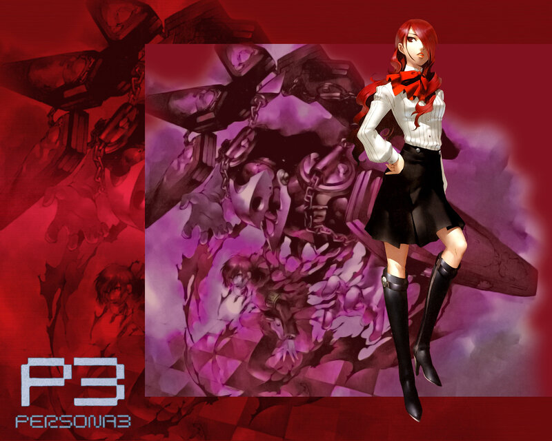 Red-haired Woman in School Uniform — Red