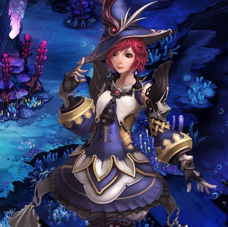 Red-haired Woman in Underwater Suit