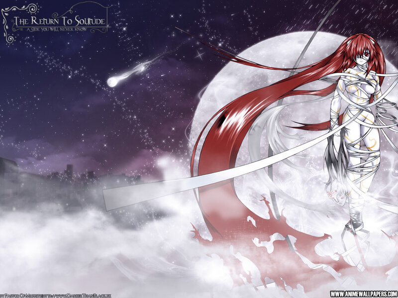 Red-haired Woman in White — Dramatic