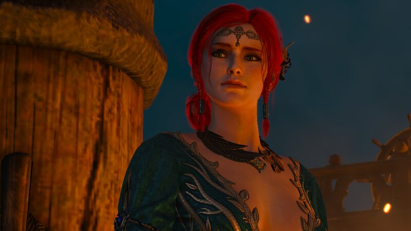 Red-haired Woman on Ship — Red