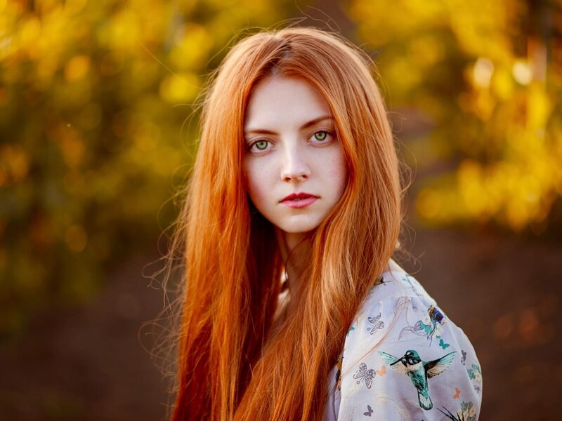 Red-haired Woman — Orange