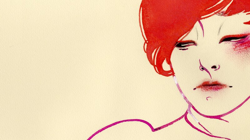 red-haired woman portrait