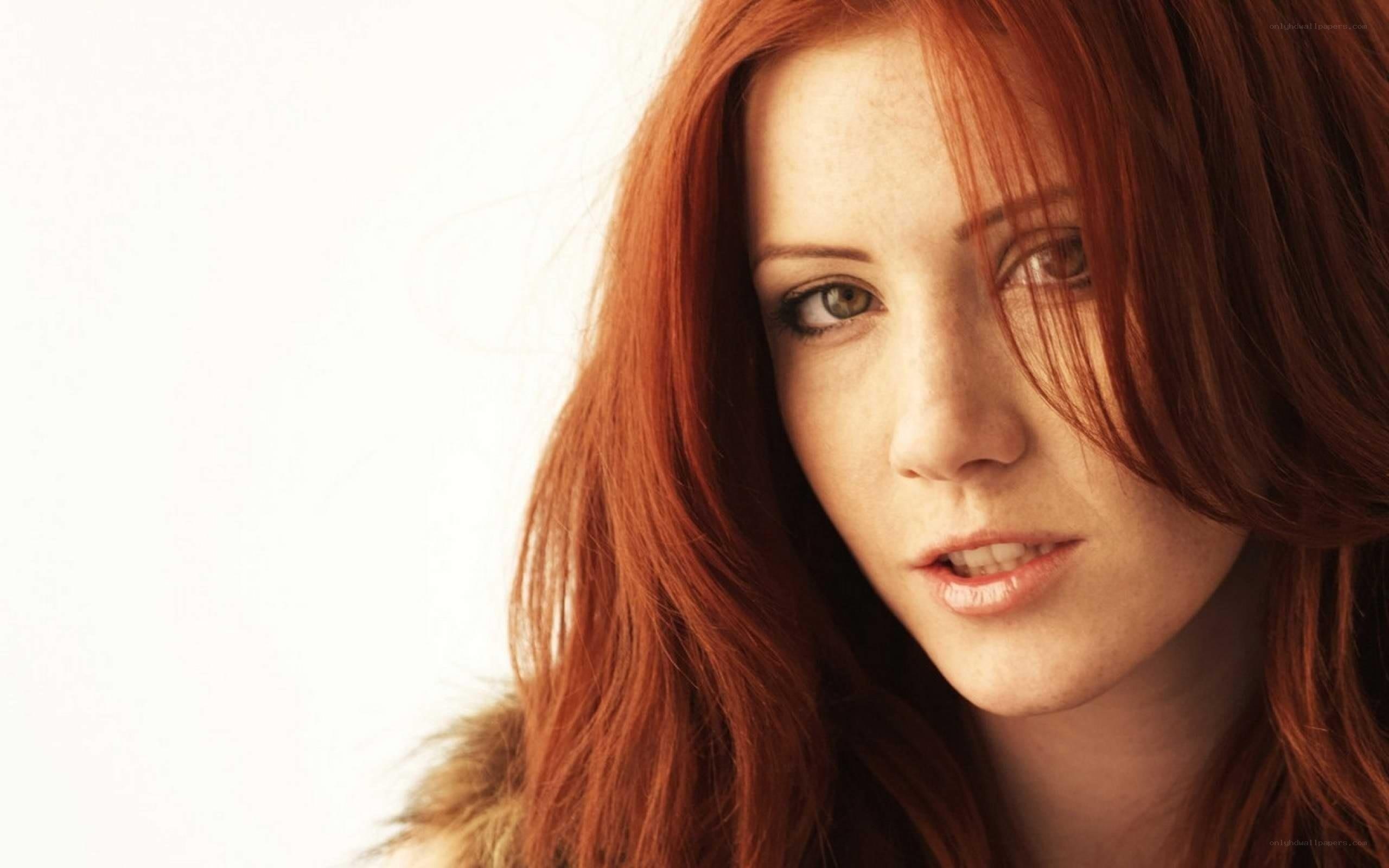 red-haired woman portrait